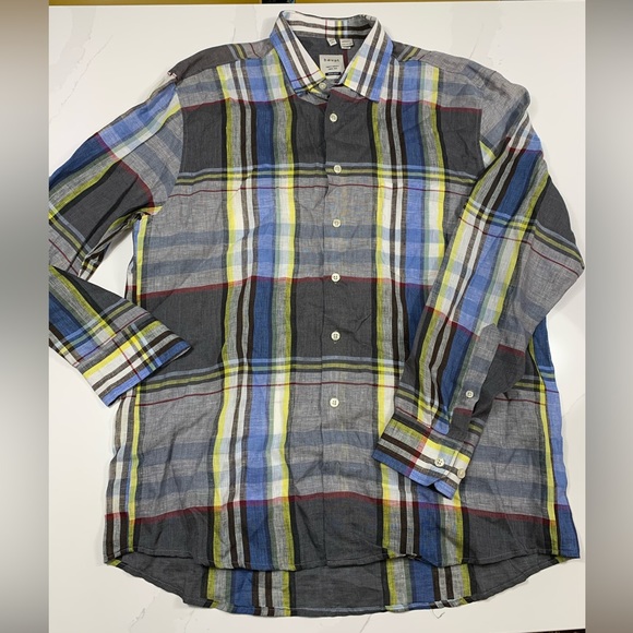 Hauptmann Germany 100% Linen Shirt, NWOT, machine washable, regular fit, Large - Picture 2 of 8